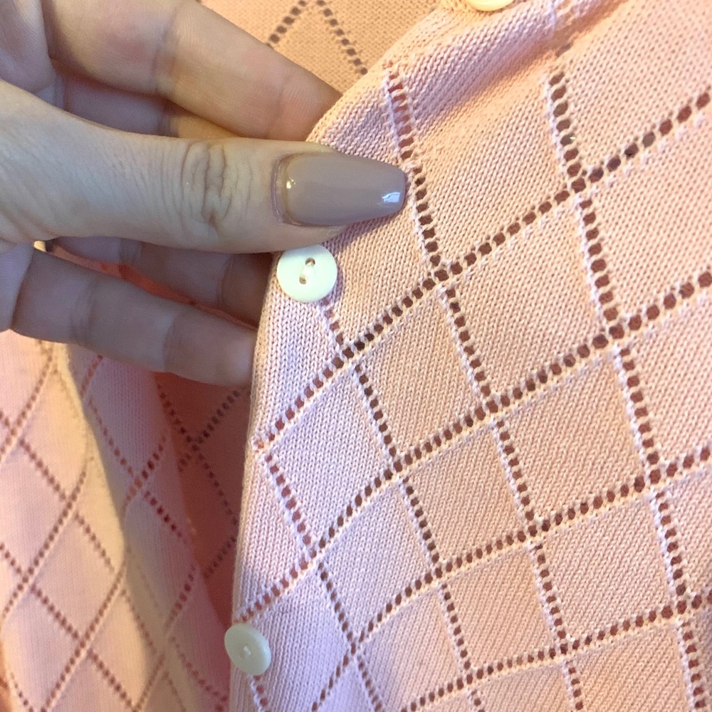 🔥Ralph Lauren Sport pink pattern cardigan M